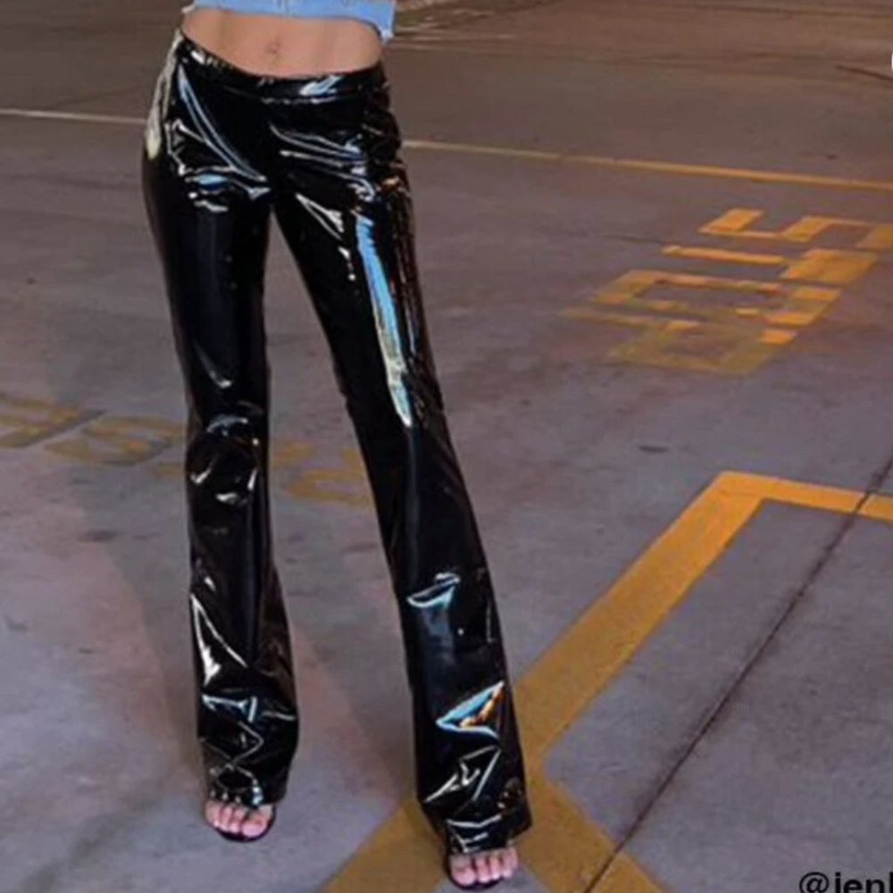SOLD - LOW RISE LEATHER PANTS